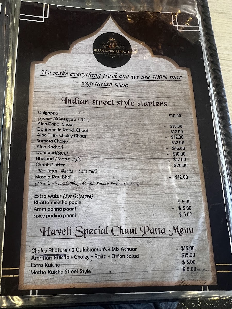 Menu Shaan A Punjab Haveli And Sweet Shop-4