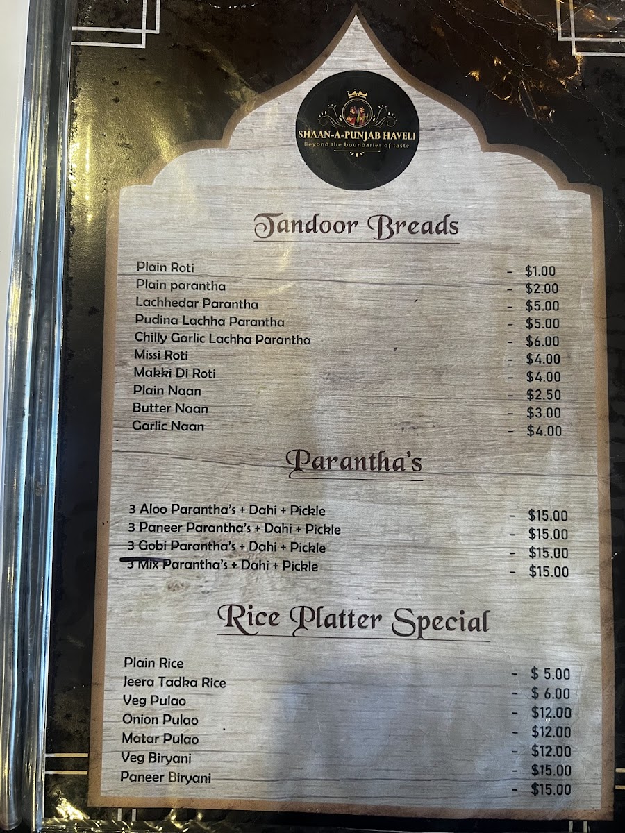 Menu Shaan A Punjab Haveli And Sweet Shop-7